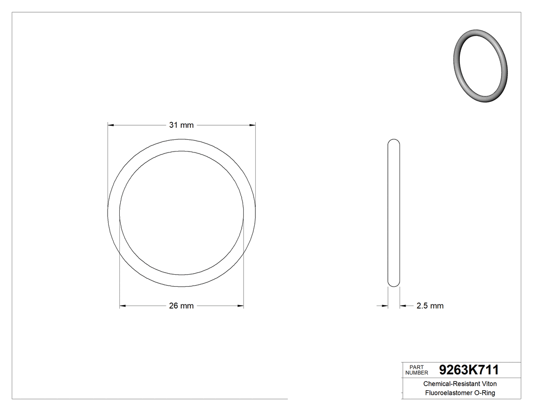 Technical drawing - 9263K711